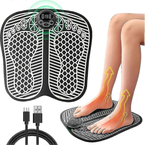 Ems Foot Massager,electric Foot Massagers With 8 Modes 19 Intensities, Folding Portable Electric Massage Mat For Pain And Circulation 26-27s