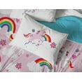 thumbnail image 3 of Sunny Side Up Rainbow Unicorns 4 Piece Toddler Size Bed Set, 3 of 5