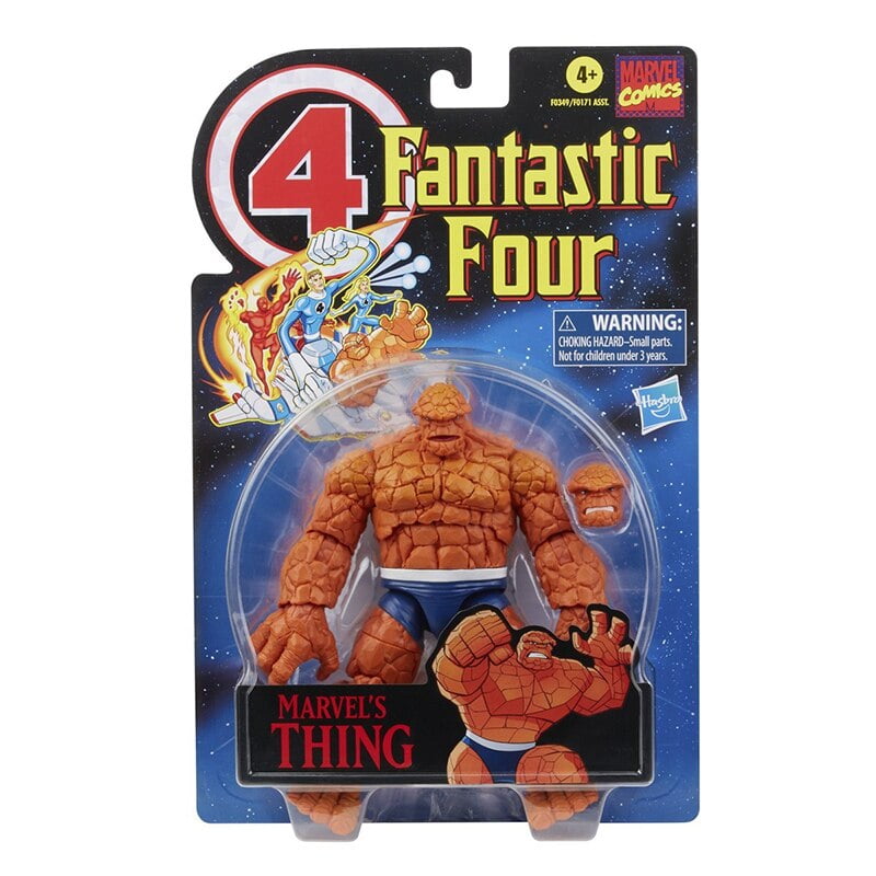 Original Marvel Legends Series 6 pulgadas Retro Fantastic Four Thing figura de accion modelo coleccionable juguete regalo de cumpleanos Gao Jinjia LED Walmart en linea