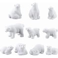 thumbnail image 1 of Figura decorativa de oso polar en miniatura con forma de oso polar, minianimales, 10 unidades, 1 of 5