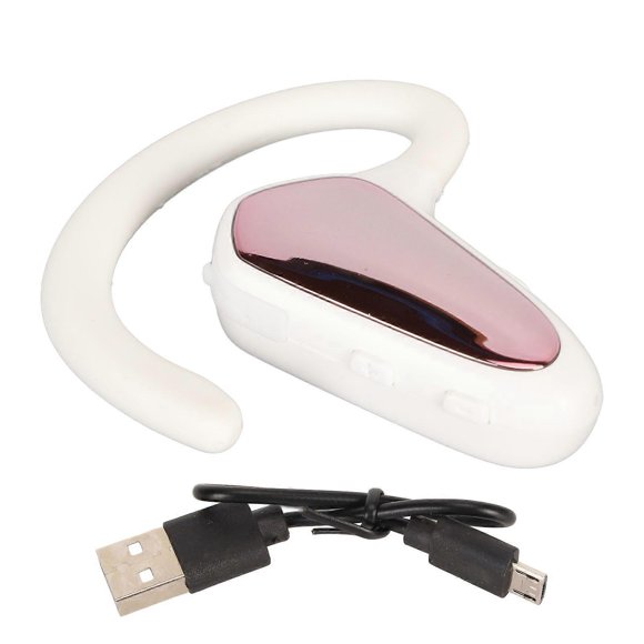 Wireless Bluetooth Earpiece Bone Conduction Noise Cancellation Bluetooth 5.1 Ultralight Business Earphone Pink