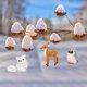 thumbnail image 3 of Adornos navideños Skylety Woodland Animal, 10 unidades, piel sintética, 3 of 6