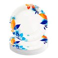 thumbnail image 1 of 24 Pz Plato Desechable De Cartón Decorativo Premium Hojas Azules 9 pulgadas, 1 of 5