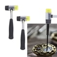 thumbnail image 1 of Martillo De Goma, 25 Mm, 2 Piezas, De Acero Hueco, Mazo De Goma, Aspecto Suave Ergonómico Para Joyería, 1 of 7