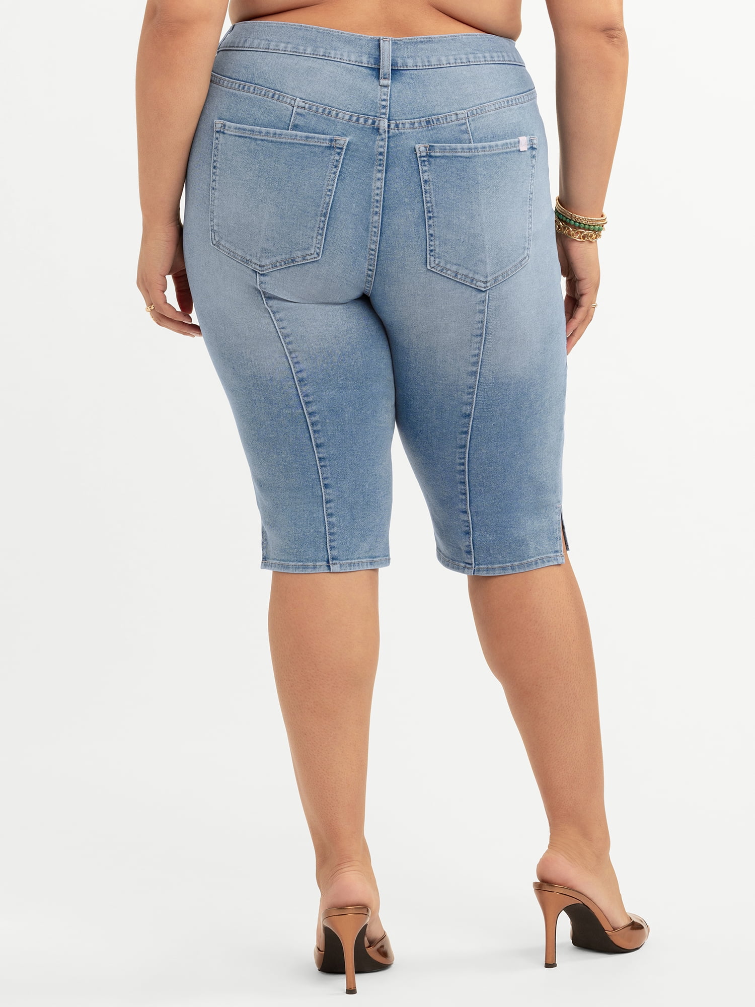 Jessica Simpson Women's and Women's Plus Pedal Pusher Jeans, Sizes 2-24W
