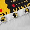 thumbnail image 4 of Homewish Queen And King Blackout Curtains Set of 2 (52x84 Each),Princess Crown Window Curtains,Yellow Black Curtains and Drapes For Girl Kids,Ultra Soft Home Decor, 4 of 6