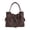 coffee color, variant on Drawstring PU Tote Bag for Women, Star Charm Bucket Bag, Versatile Commute Shoulder Crossbody Bag (14.2"x10.6"x6.3", ~0.88lb), Street Fashion Daily Carry