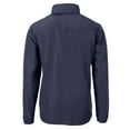 thumbnail image 3 of Men's Cutter & Buck Navy Tacoma Rainiers Big & Tall Charter Eco Knit Recycled Full-Zip Jacket, 3 of 3