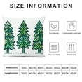 thumbnail image 5 of Leisuo Merry Christmas Trees Green Throw Pillow Covers, Let it Snow Holiday Cushion Case Decoration for Sofa Couch, 5 of 5