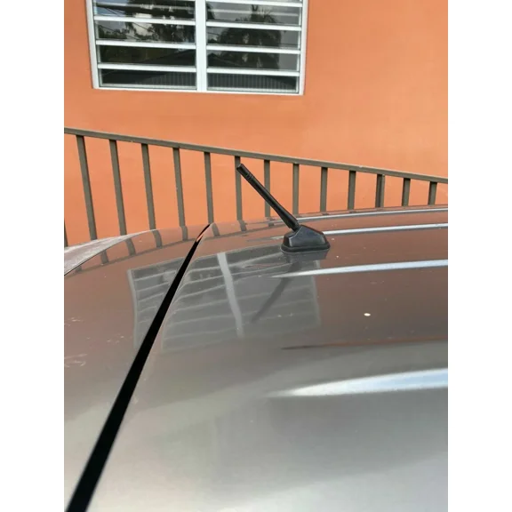 4" inch Short Black Aluminum Antenna Mast AM/FM for MITSUBISHI OUTLANDER SPORT 2011-2017