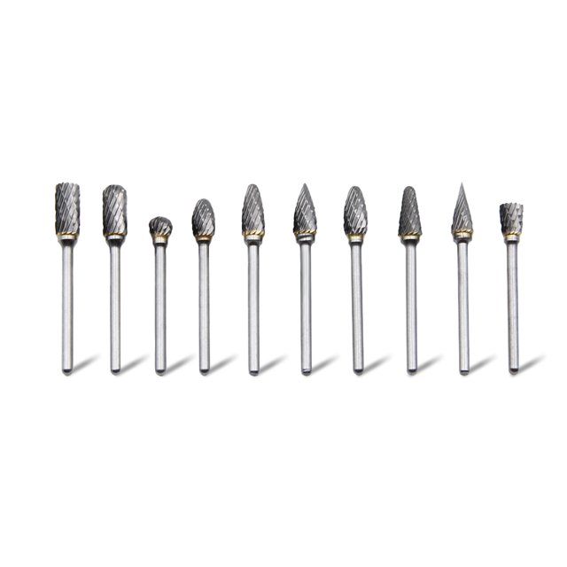 Kenally Paquete de 10 cabezales de molienda rotativos, limas de Metal de fresado de 3mm, limado de acero de aleación, desbarbado, grabado, herramientas Herramientas eléctricas Kenally TO001484-00B