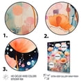 thumbnail image 3 of Designart "Pink and Blue Spring Meadow Delight" Abstract Framed Wall Art - Modern Pink Abstract Botanicals Hallway Framed Wall Art Decor, 3 of 6