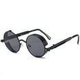 thumbnail image 2 of Gafas de sol Steampunk, gafas de sol retro de metal con montura gruesa y redonda, gafas de primavera, gafas Prince, 2 of 5