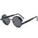 thumbnail image 2 of Gafas de sol Steampunk, gafas de sol retro de metal con montura gruesa y redonda, gafas de primavera, gafas Prince, 2 of 5