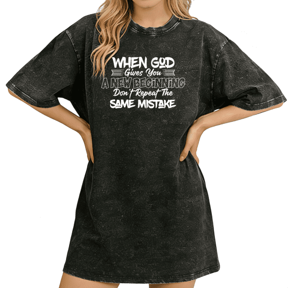 UNISHE Women's Life Lesson Typography Graphic Black S-2XL Tops