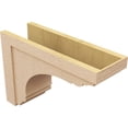thumbnail image 5 of 10"W x 30"D x 20"H Classic Warren Rough Cedar Woodgrain TimberThane Corbel, Primed Tan, 5 of 6