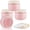 Pink, variant on 4 Pack Plastic Jars with Lids 8 oz Wide Mouth Jars Cosmetic Containers Leak Proof Lotion Containers Small Travel Skincare Containers Mini Makeup Containers for Cream Bath Salt Moisturizer,Green