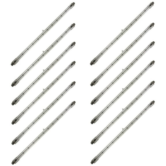 Industrial Performance Q1500T3/CL/L 130V, 1500 Watt, T3, Recessed Single Contact (R7S) Base Quartz Light Bulb (12 Bulbs)