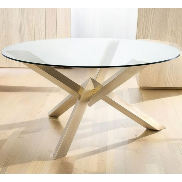 GLASS COUTURE ROUND DINING TABLE - 60"