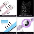 thumbnail image 4 of Airtag Cat Collar, Cat Collar with Bells, Reflective GPS Cat Collar, Anti-Lost Cat Tracker Collar Adjustable Leather Cat Collar for Boy Girl Cats or Small Dogs, Kittens and Puppies (S, Pink), 4 of 5