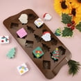 thumbnail image 4 of KMMYS 2Pcs Christmas Silicone Molds – Santa Claus, Gift Box, Christmas Tree & Snowflakes Designs, Non-Stick Chocolate Cake Moulds, Baking Supplies for Desserts, Chocolate, and Cake Decorations, 4 of 6