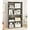 Grey, variant on 4-Tier Wood Open Bookshelf, Engineered Wood Rustic Book Shelves with 3 Shelves, 9 Inch Deep Small Bookcase for Small Spaces, Book Shelves for Bedroom, Living Room, Gray