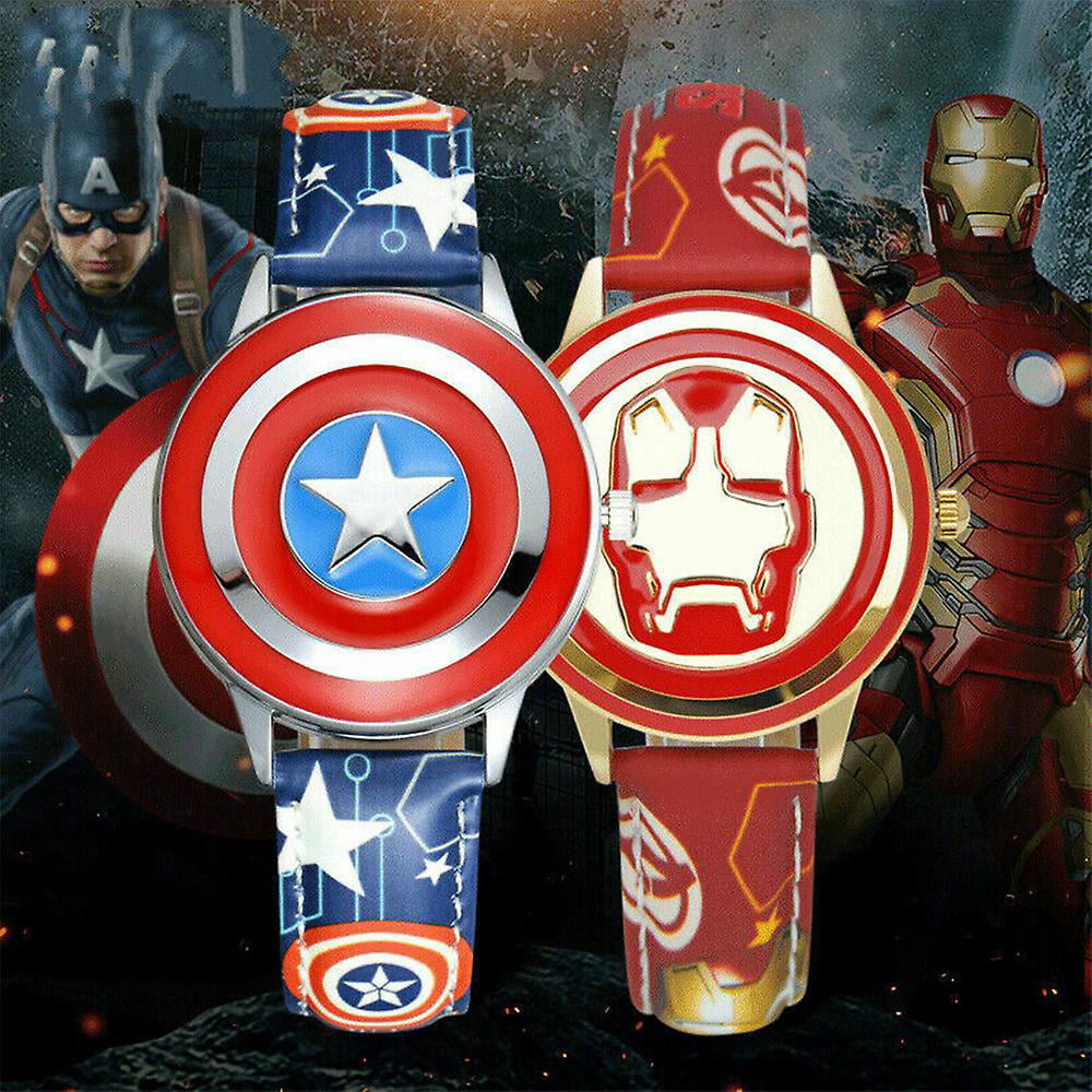 Super Hero Captain America Marvel Avengers Quartz Watch Kids Flip Case  Wrist Watch-Iron Man- | Walmart Canada