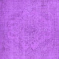 thumbnail image 1 of Ahgly Company Indoor Square Oriental Purple Industrial Area Rugs, 3' Square, 1 of 4