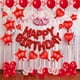 thumbnail image 5 of Set de globos de aluminio WEIKA de 27 unidades, color rojo, para decoración de cumpleaños, 5 of 6