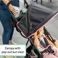 thumbnail image 5 of Summer Infant 3Dmini Convenience Stroller, Pink – Lightweight Stroller with Compact Fold, Multi-Position Recline, Canopy with Pop Out Sun Visor and More – Umbrella Stroller for Travel, 5 of 5