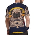 thumbnail image 2 of Wukai Pug dog Yoga Print Men's Short-Sleeved Mesh T-Shirt,Quick-Dry Short Sleeve Workout T-Shirt-Medium, 2 of 8