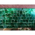thumbnail image 3 of 24" Handmade Eclectic Accent Decorative Mosaic Vanity Wall Mirror (Green Blue Slate) by DecorShore, 3 of 7