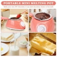 thumbnail image 5 of Electric Chocolate Melting Pot Gift Set，MINI Melting Fondue Set for  Milk Chocolate,Cheese,Butter,Candy (Pink), 5 of 11