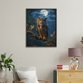 thumbnail image 4 of Paint By Numbers Kit for Adults Beginner - DIY Night Owl Under Moonlight Canvas Painting Kits for Adults, Frameless Paint By Number for Adults for Home Wall Decor 16x20 Inch, 4 of 7