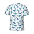 thumbnail image 6 of Vsdgher Party Shark Cute Print Men's Dry Fit Mesh Athletic Shirts Moisture Wicking Tennis T-Shirt Tops, 6 of 9