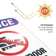 thumbnail image 6 of No Outdoor Footwear Sign, ANSI Notice Sign, 24x36 Corrugated Plastic, 6 of 7