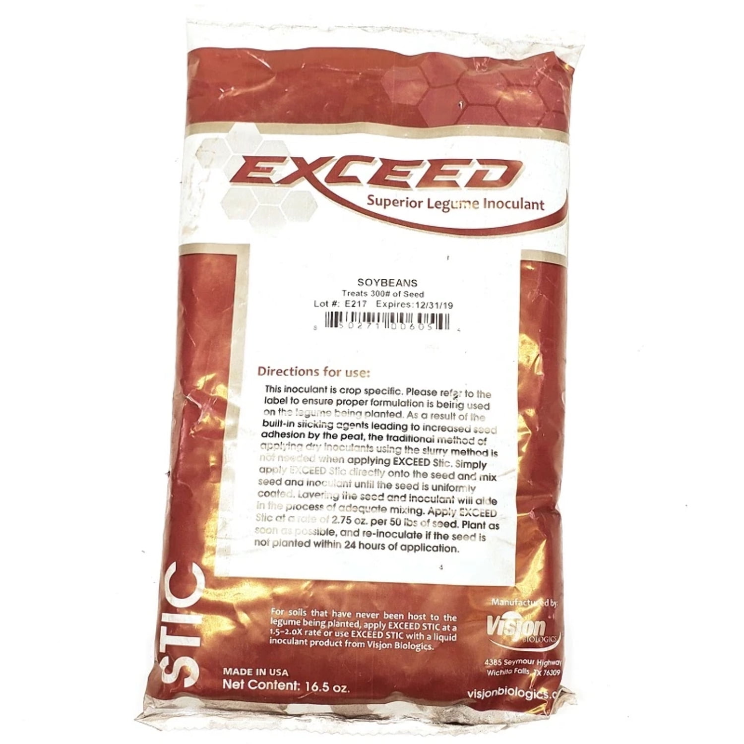 Exceed Soybean Organic Inoculant 15 oz.
