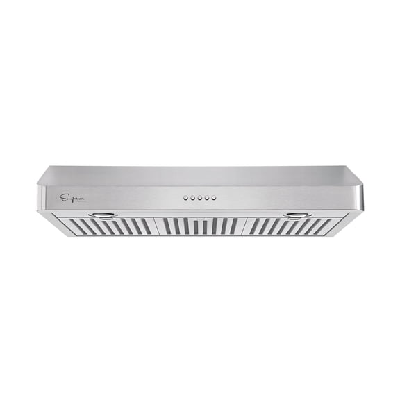 mpava 30 In. 500 CFM Ducted Under Cabinet Range Hood with Push Button Controls