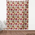 thumbnail image 4 of Floral Upholstery Fabric by the Yard, Rustic Nature Pomegranate Birds Print, Decorative Fabric for DIY and Home Accents, Multicolor by Ambesonne, 4 of 5