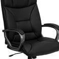 thumbnail image 3 of High Back Black Leather Executive Swivel Chair with Arms, 3 of 9
