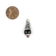 thumbnail image 2 of The Bead Chest Onyx Silver Capped Locket Pendant (28x10mm), 2 of 4