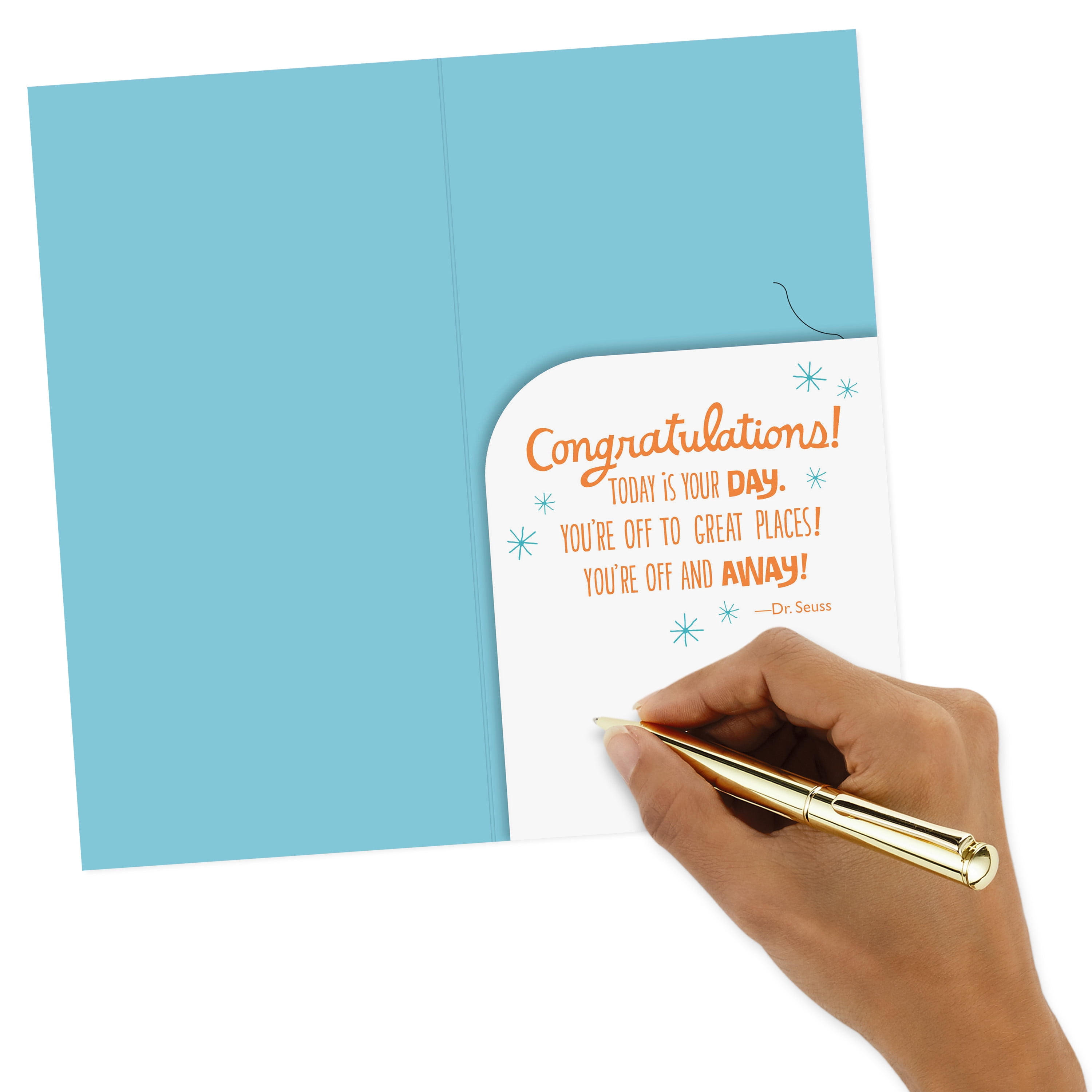Hallmark Dr. Seuss Money Holder Graduation Greeting Card (Oh, the Places You'll Go)