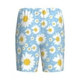 thumbnail image 7 of Daiia Daisies Flowers Mens Woven Stretch Pajama Short,Short Pajama Pants-XX-Large, 7 of 7