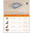 thumbnail image 5 of Feandrea Cama para Perros, Sofá Cama Ortopédico para Perros Medianos y Grandes, Cama para Perros Impermeable con Funda Lavable Extraíble, 42 x 31,5 x 9 Pulgadas, Gris Ombré UPGW233G01, 5 of 5