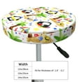 thumbnail image 4 of Pofeuu Penguins On The Beach Print Round Bar Stool Covers - Super Soft and Washable Elastic Stool Cushion Slipcover Easy Clean Velvet-14 inch, 4 of 7