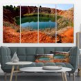 thumbnail image 1 of Mine de Bauxite avec Lac - Impression d'Art Photo de Paysage sur Toile, 1 of 3