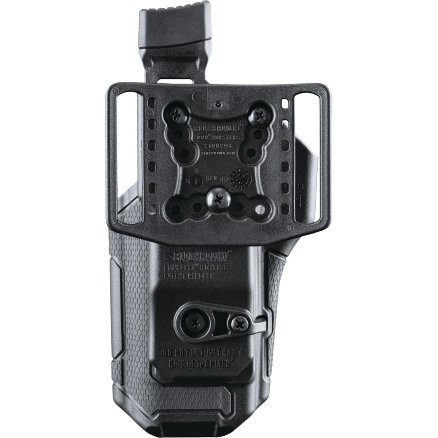 Blackhawk Omnivore Holster, Multi-Fit, No Light, Plastic, Black
