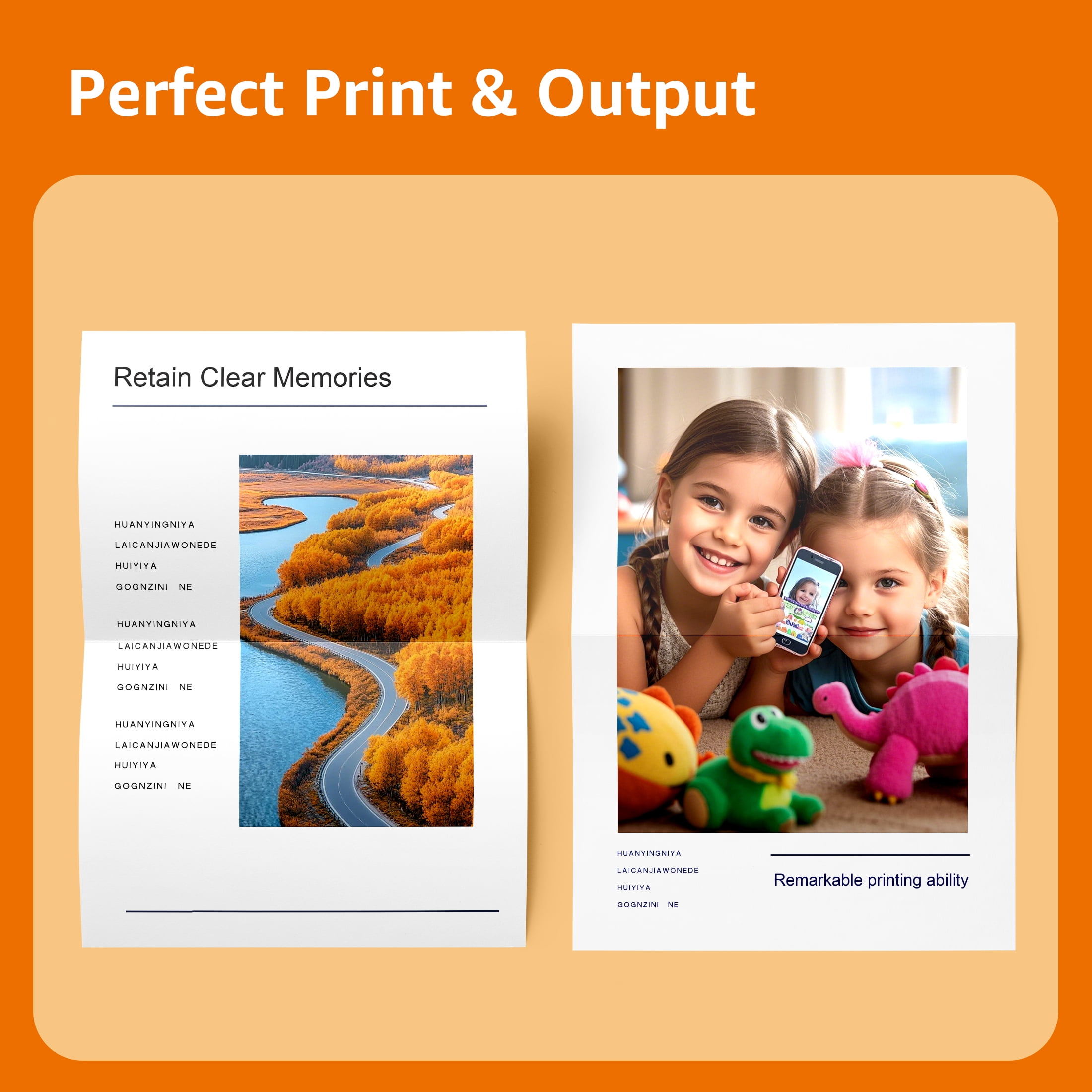 T215 215 Ink Cartridges Compatible Replacement for  T215 Ink for WF-100 WF-110 EC-C110 Mobile Printer, T215120-S T215530-S Pigment (10-Pack: 6 Black, 4 Tri-Color)