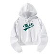 thumbnail image 1 of Sudadera con capucha para mujer, estampado verde, atlético blanco, con cordón para mujer SG, 1 of 8