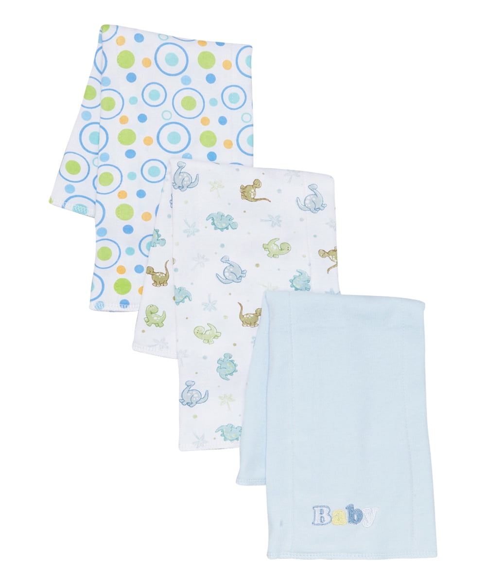 Spasilk Baby 3 Pack Cotton Burp Cloths
